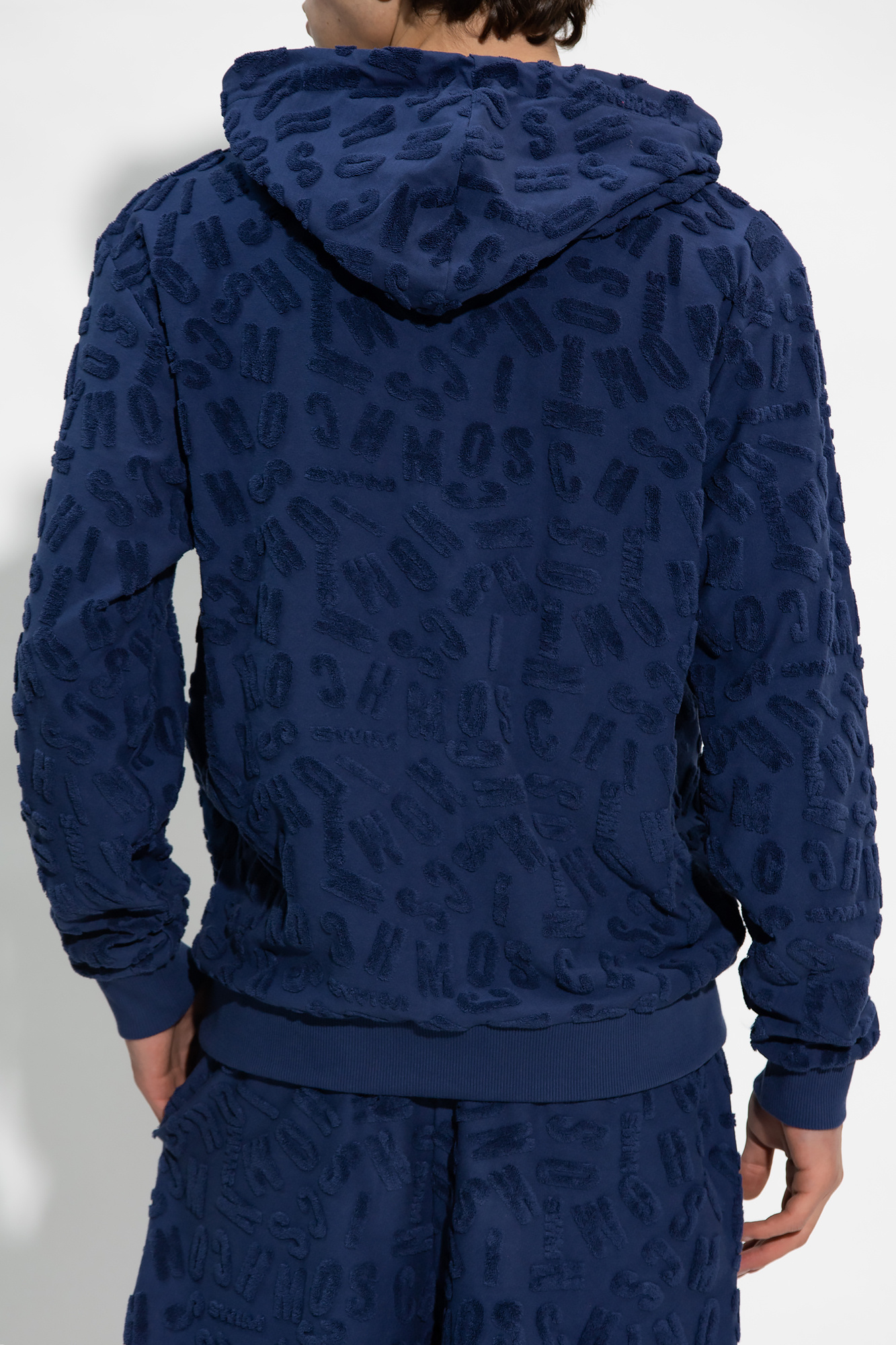 Moschino blue outlet hoodie